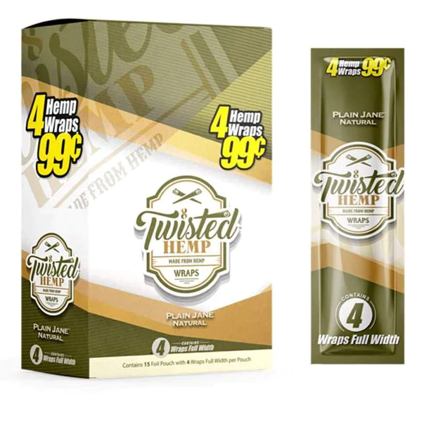 Twisted Hemp Wrap Plain Jane Natural Flavor