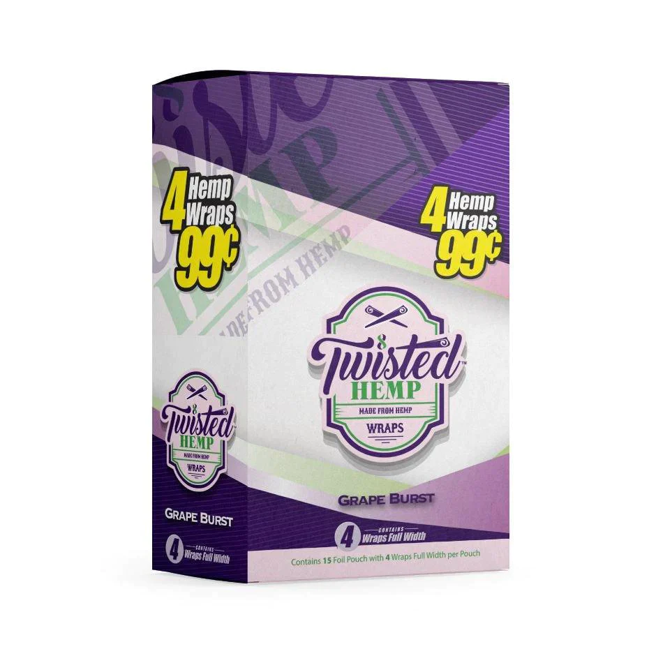 Twisted Hemp Wrap Grape Burst Flavor