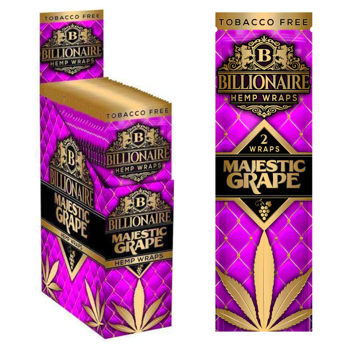 Billionaire Hemp Wraps - Majestic Grape