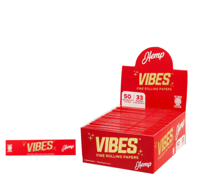 VIBES HEMP KING SIZE - 50 BOOKLETS PER BOX