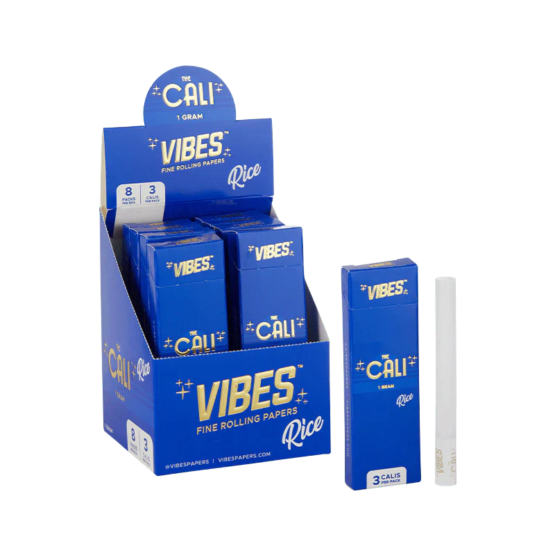 VIBES THE CALI 1 GRAM RICE 3 CALIS PER PACK - 8 PACKS PER BOX